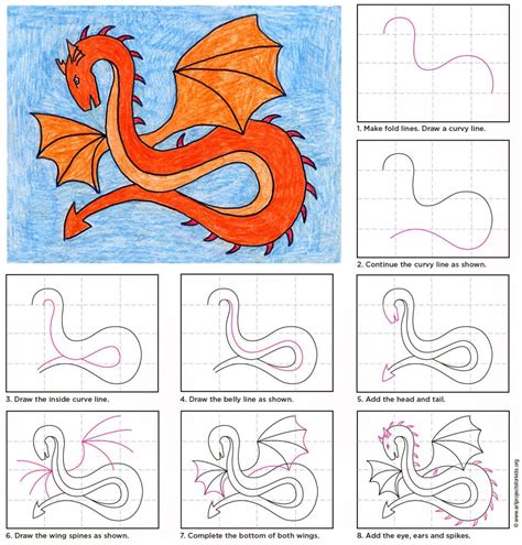 dragon art|dragon art step by step.